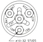 Ignition Switch b Heavy Duty 4 Position Keyed Aluminum Bezel truck 4x4 